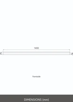 KAILA Tavelhylla Ek 140 cm