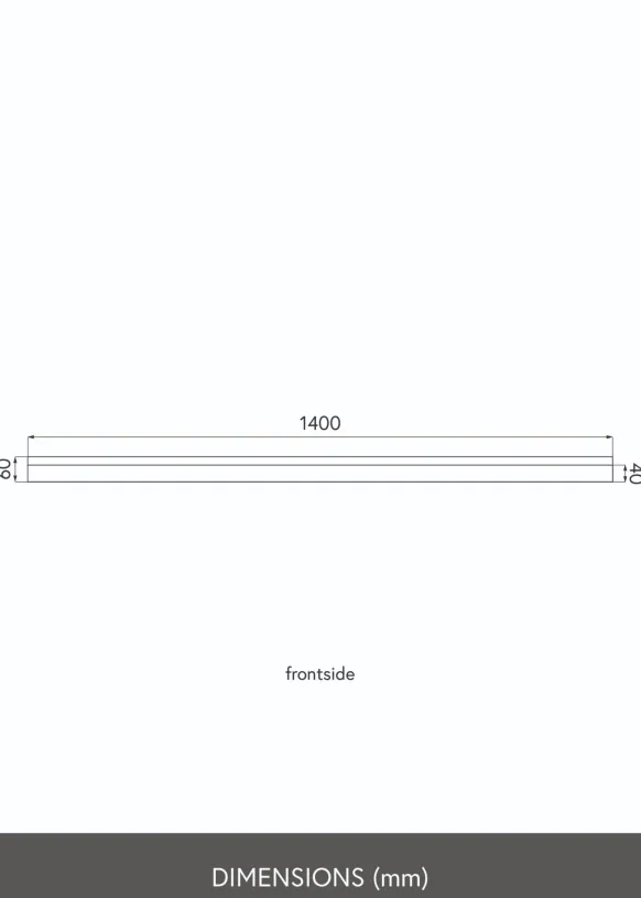 KAILA Tavelhylla Ek 140 cm