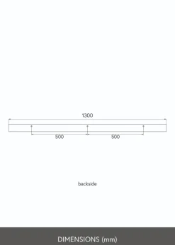 KAILA Tavelhylla Ek 130 cm