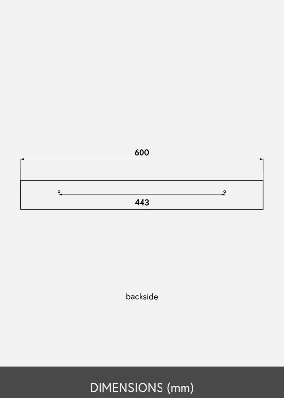 KAILA Tavelhylla Ek 60 cm