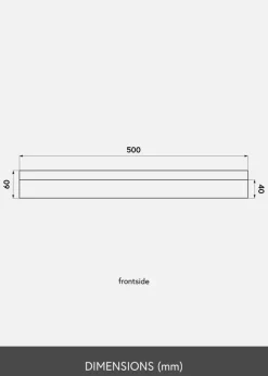 KAILA Tavelhylla Ek 50 cm