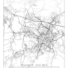 Karta - Eskilstuna - Vit Poster (21x29.7 cm (A4))