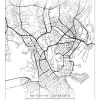 Karta - Helsinki - Vit Poster (21x29.7 cm (A4))