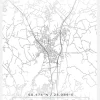 Karta - Järvenpää - Vit Canvastavla (30x40 cm)