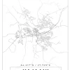 Karta - Kajaani - Vit Poster (21x29.7 cm (A4))