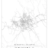 Karta - Kokkola - Vit Poster (21x29.7 cm (A4))