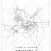 Karta - Kouvola - Vit Poster (21x29.7 cm (A4))