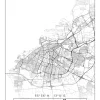 Karta - Malmö - Vit Poster (21x29.7 cm (A4))