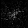 Karta - Mikkeli - Svart Poster (21x29.7 cm (A4))
