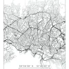 Karta - Oslo - Vit Poster (21x29.7 cm (A4))