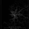 Karta - Rauma - Svart Poster (21x29.7 cm (A4))