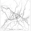 Karta - Sarpsborg - Vit Canvastavla (30x40 cm)