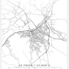Karta - Seinäjoki - Vit Canvastavla (30x40 cm)