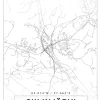 Karta - Siilinjärvi - Vit Poster (21x29.7 cm (A4))