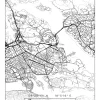 Karta - Östermalm - Vit Poster (21x29.7 cm (A4))