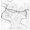 Karta - Sundbyberg - Vit Poster (21x29.7 cm (A4))