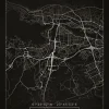 Karta - Tampere - Svart Poster (21x29.7 cm (A4))