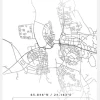 Karta - Tornio - Vit Canvastavla (30x40 cm)