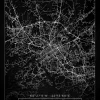 Karta - Turku / Åbo - Svart Canvastavla (30x40 cm)