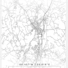 Karta - Tuusula - Vit Canvastavla (30x40 cm)
