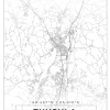 Karta - Tuusula - Vit Poster (21x29.7 cm (A4))