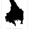 Karta - Värmland - Vit Poster (21x29.7 cm (A4))