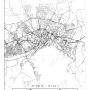Karta - Västerås - Vit Poster (21x29.7 cm (A4))