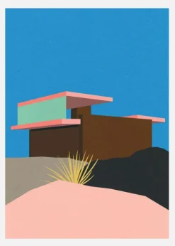 Kaufmann Desert House Canvastavla (30x40 cm)