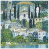 Kirche In Cassone (1913) Canvastavla (30x30 cm)