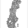 Kommuner I Sverige Canvastavla (30x40 cm)
