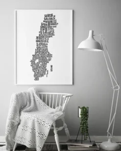 Kommuner i Sverige Poster (21x29.7 cm (A4))