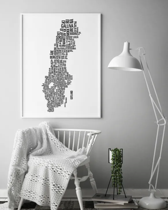 Kommuner i Sverige Poster (21x29.7 cm (A4))