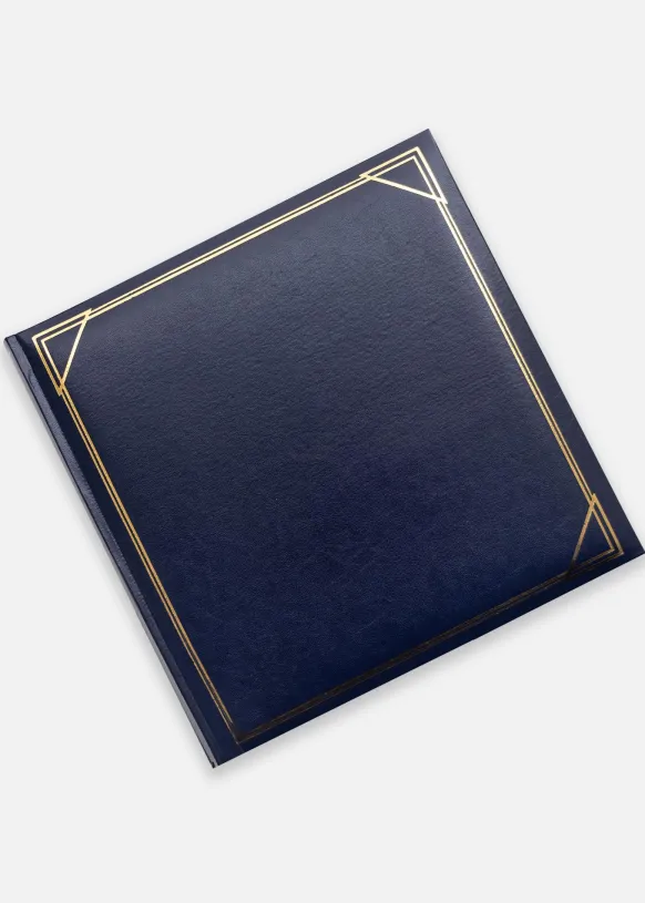 Kvadrat Blå - 30x30 cm (100 Vita sidor / 50 blad)