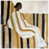 Lady In Stripes Canvastavla (30x30 cm)