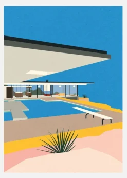 La Stahl House Canvastavla (30x40 cm)