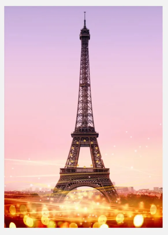 La Tour Eiffel Canvastavla (30x40 cm)