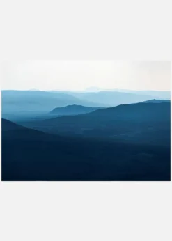 Layers Of Blue Canvastavla (30x40 cm)