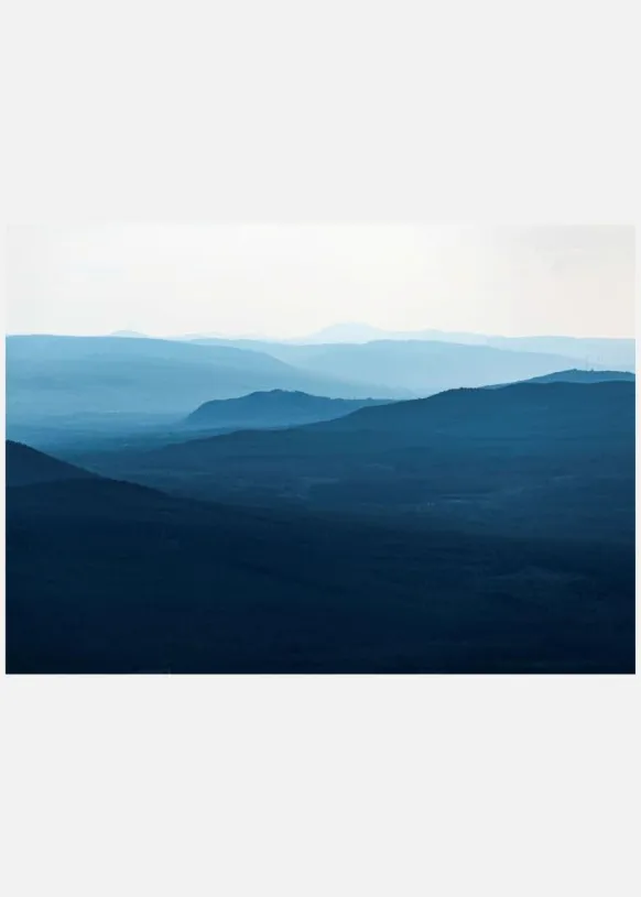 Layers Of Blue Canvastavla (30x40 cm)