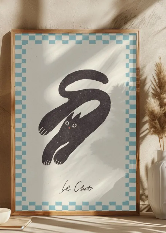 Le Chat Poster (21x29.7 cm (A4))