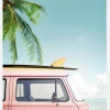 Leisure Trip - Pink Canvastavla (30x40 cm)