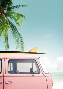 Leisure Trip - Pink Poster (21x29.7 cm (A4))