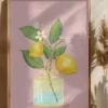 Lemon Bunch In Vase Poster (21x29.7 cm (A4))