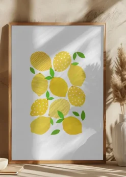 Lemon Crowd Poster (21x29.7 cm (A4))