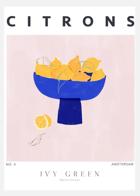 Lemons Canvastavla (30x40 cm)