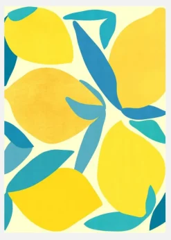 Lemon Shapes Canvastavla (30x40 cm)