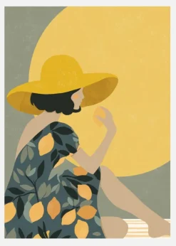 Lemon Vibes 02 Canvastavla (30x40 cm)