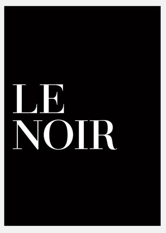 Le Noir Canvastavla (30x40 cm)