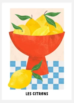 Les Citrons Canvastavla (30x40 cm)