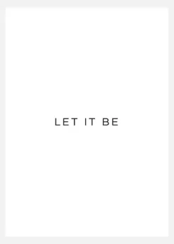 Let It Be Canvastavla (30x40 cm)