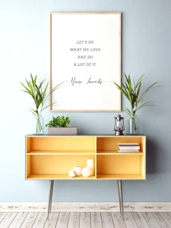 Let's do what we love and do a lot of it Poster (21x29.7 cm (A4))